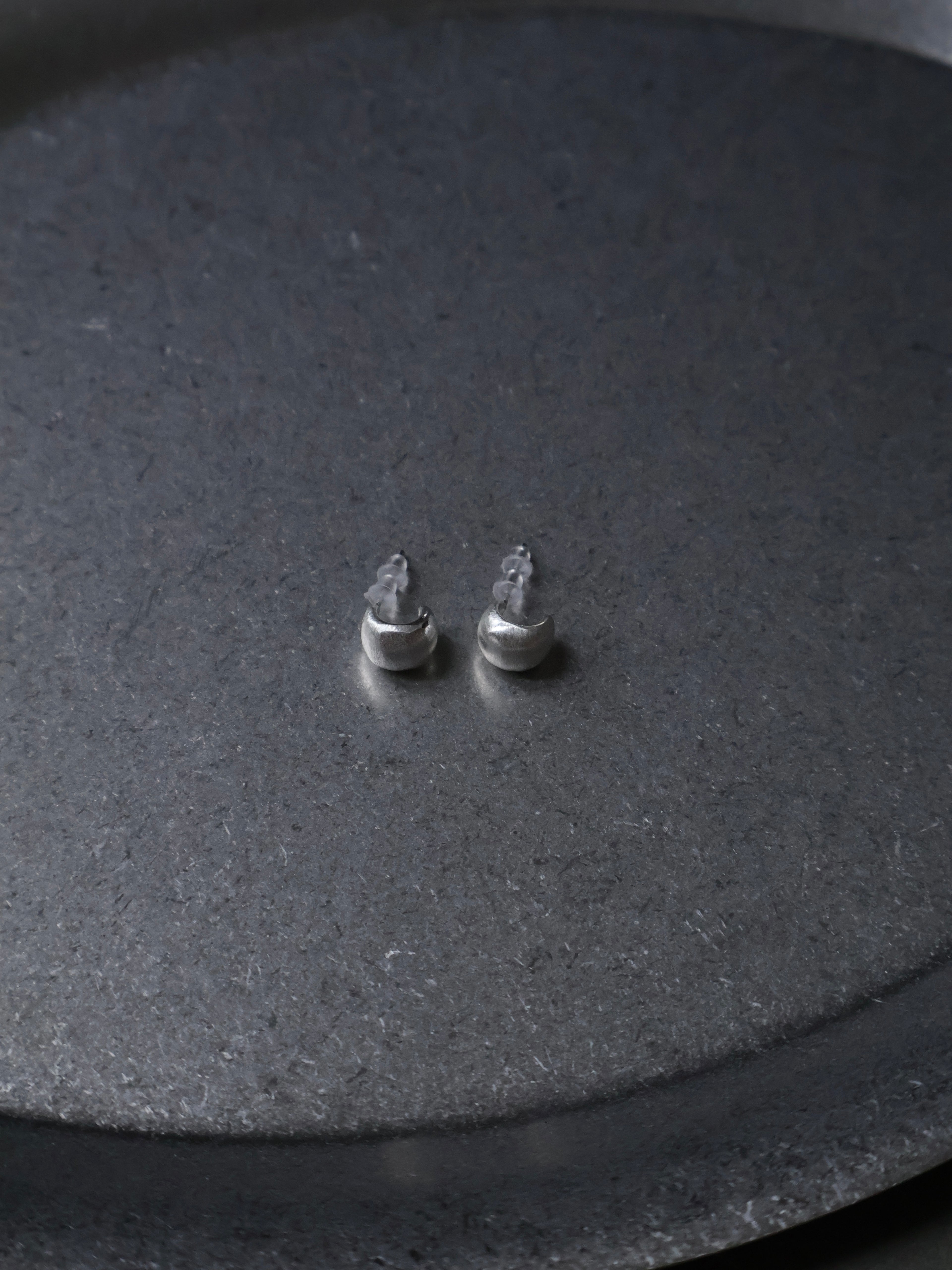 Brushed Stud Earrings