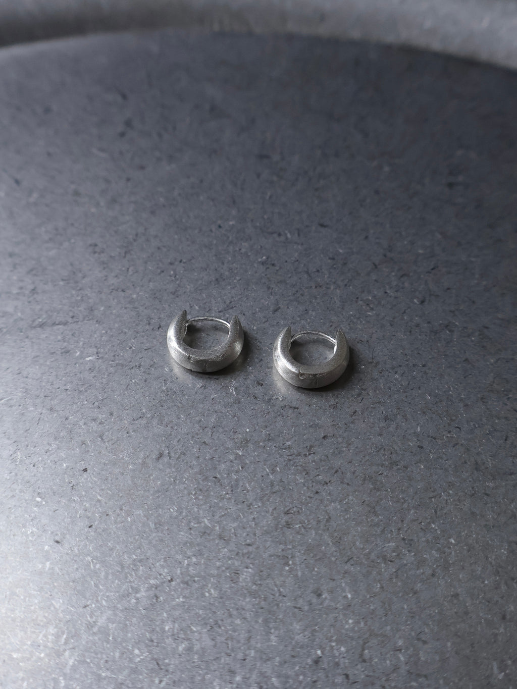 Matte Mini Crescent Hoops