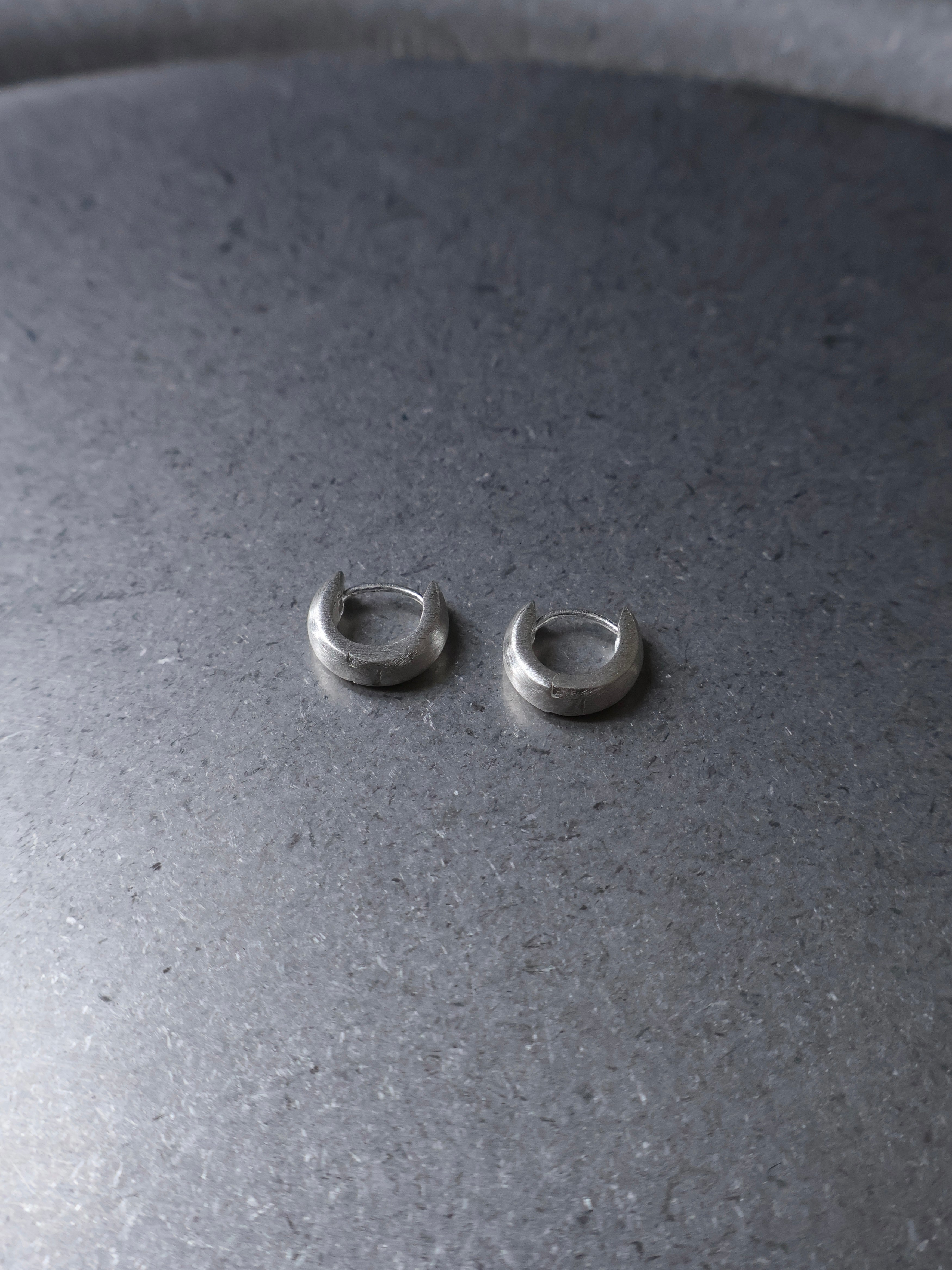 Matte Mini Crescent Hoops