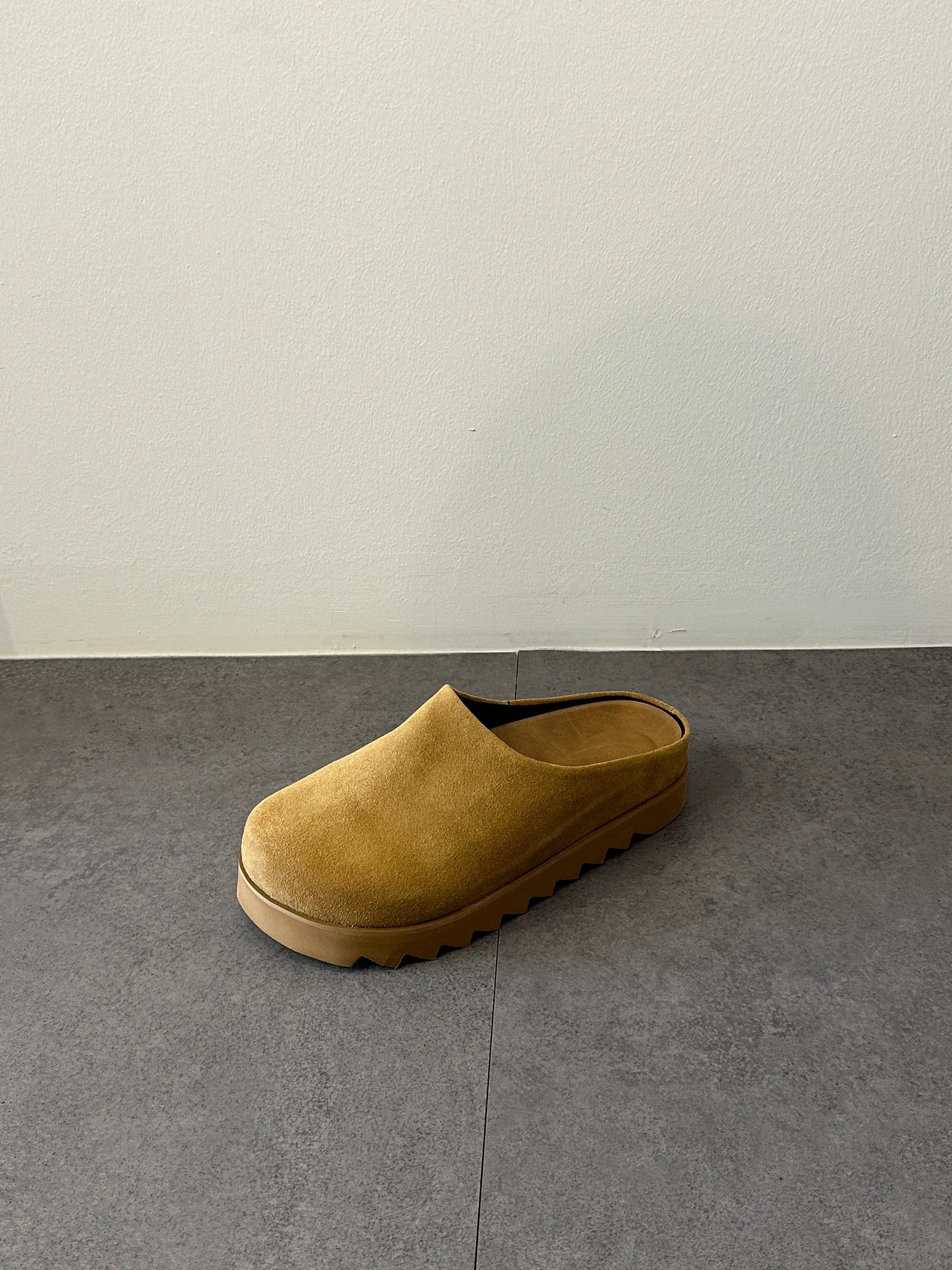 Suede Platform Mules