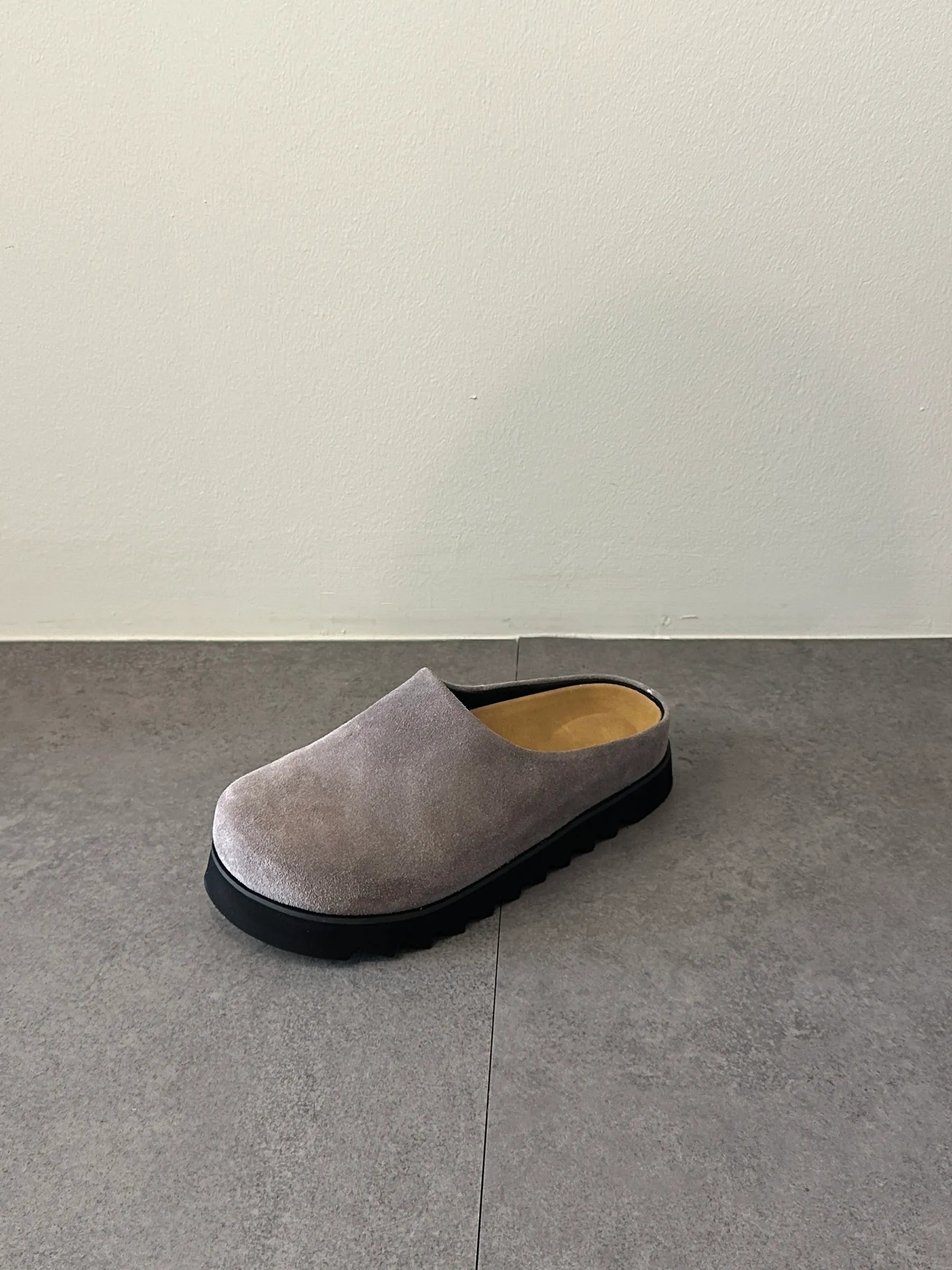 Suede Platform Mules