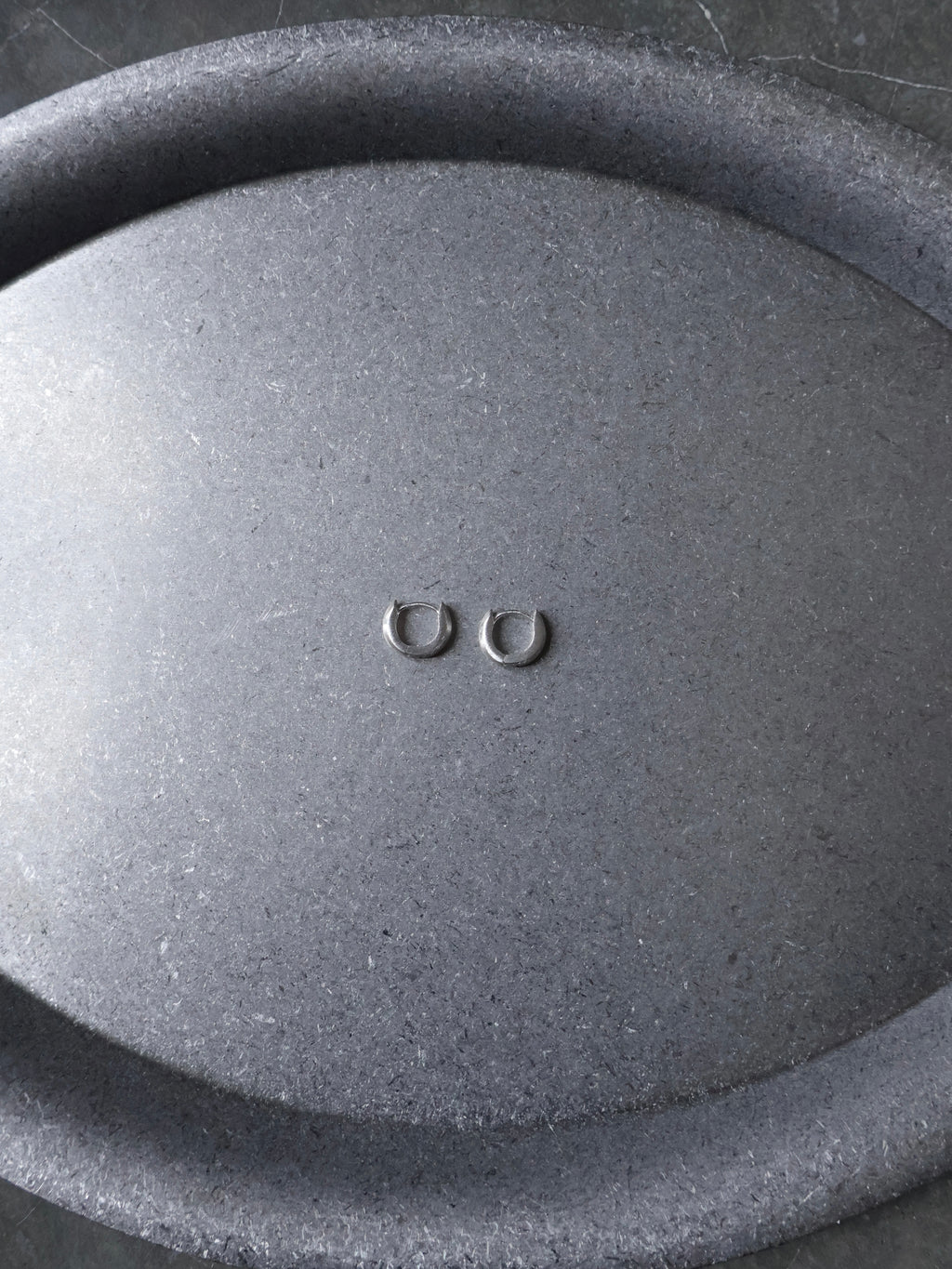 Matte Mini Crescent Hoops