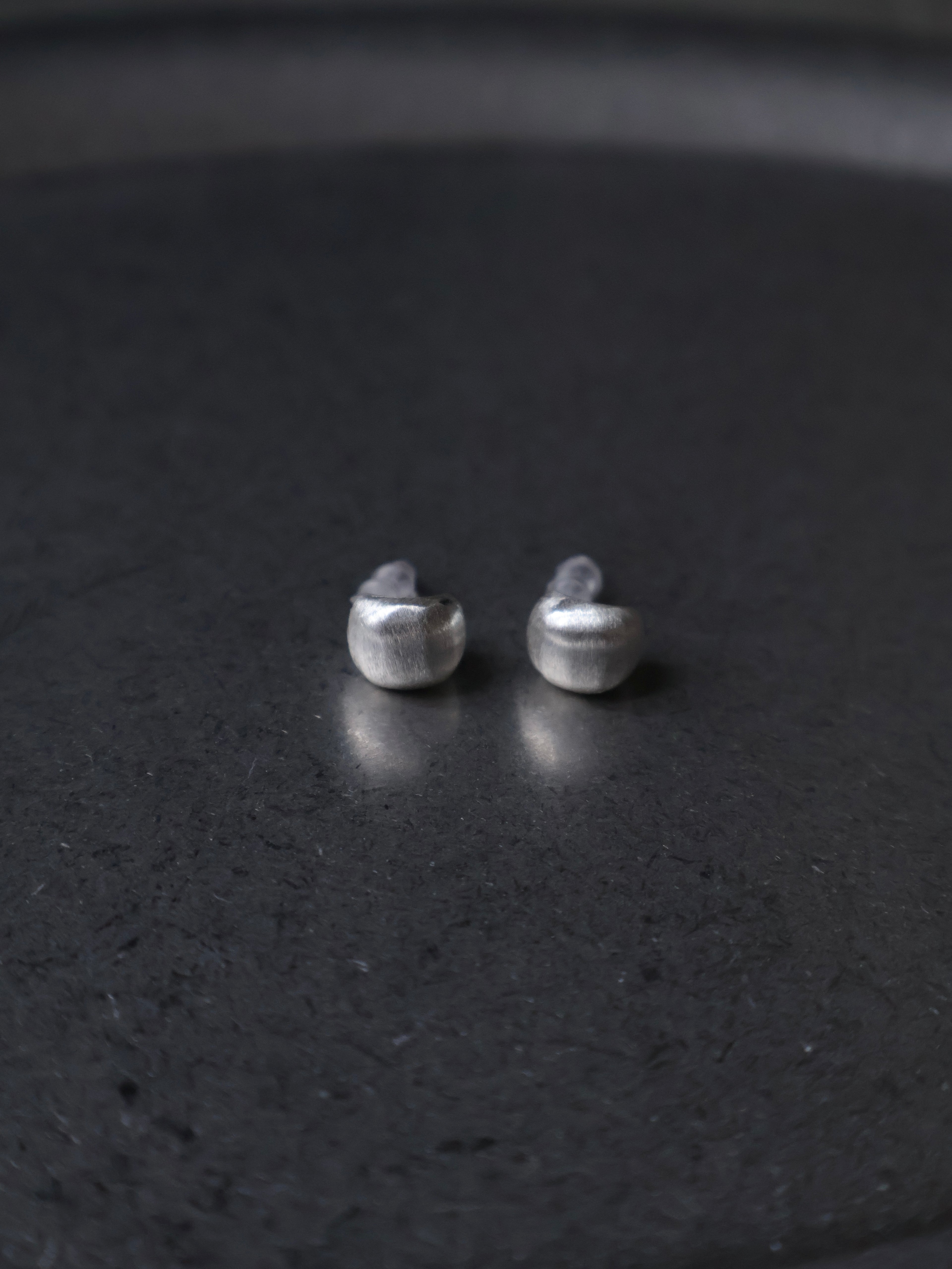 Brushed Stud Earrings
